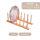 Escorredor de Pratos Nature 30cm X 12cm X 12cm Bambu - Lyor