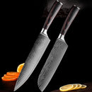 Faca Profissional de Chef Forjada em Aço Inoxidável