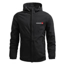 Jaqueta Masculina Outdoor Impermeável e Corta Vento com Capuz