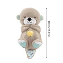 Urso Lontrinha de Pelúcia Musical que Respira com Led - LuminBear