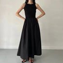 Vestido Feminino Longo Preto Elegante e Básico