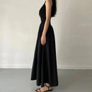 Vestido Feminino Longo Preto Elegante e Básico