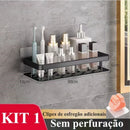 Suporte para Banheiro Sem Furo em Alumínio - Linha Premium