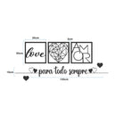 Conjunto de Quadros Para todo Sempre