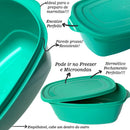 Pote com Tampa Kit 10 Peças - Tiffany